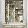 thumbnail image 2 of Gold, Black and White Hanpainted Abstract - Traditional Framed Canvas, 2 of 3