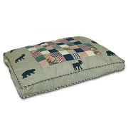 Angle View: Petmate PTM27867 Quilted Bed Moose Medley 40inx 30inx 6in