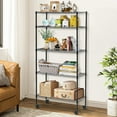 thumbnail image 6 of NiamVelo Storage Shelves 5-Tier Wire Shelving Unit with Wheels ,  Adjustable  Metal Shelves Heavy Duty NSF Garage Shelves  750 lbs Capacity (Black), 6 of 8