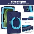 thumbnail image 7 of For Samsung Galaxy Tab Active4 Pro/Tab Active5 Pro 10.1 inch Case, 360 Rotatable Handle Stand, Shoulder Strap, Drop-Proof Design, NavyBlue Blue, 7 of 7