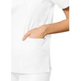 thumbnail image 4 of Adar Universal Unisex Scrubs - V-Neck Tunic Scrub Top - 601 - White - L, 4 of 7