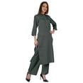 thumbnail image 2 of Bimba Traditional Indian Solid Dress For Women Indian Ethnic Kurta And Pants Palazzo Set, 2 of 7