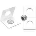 thumbnail image 2 of czcpp-Coin Flips pour Quart de Dollars - 50 Pcs Supports en Carton 25mm/1 Pouce pour Poches 2x2 Pouces CS07250, 2 of 4