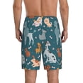 thumbnail image 5 of Cauagu Dogs Print Pajama Bottoms for Men Sleep Pajama Shorts Elastic Waistband Sleep Pajama Short Men's PJ Shorts -X-Large, 5 of 6