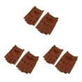 thumbnail image 1 of maskred Gants de Conduite Rétro en Cuir PU pour Hommes Sans Doigts Marron Bouton L 3ensemble, 1 of 6