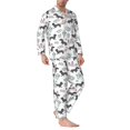 thumbnail image 2 of KLL Dachshund Dog Puppy Sleepwear Mens Flannel Pajamas,Long Cotton Pj Set, 2 of 7