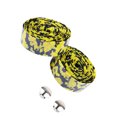 thumbnail image 1 of Transemion 2x Shock Absorption Bicycle Handlebar Tape For Smooth Ride Good Ductility FauxLeather Bike Black and yellow, 1 of 6