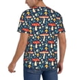 thumbnail image 2 of Fotbe Colorful Mushrooms Baseball Jersey Shirt for Men and Women, Casual Short Sleeves Button Down T-Shirt-Small, 2 of 9