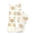 thumbnail image 5 of Women's Warm Comfy Cozy Fuzzy Slipper Crew Socks Gift Snowflake Stripes Polka Dots 9-Pairs, 5 of 11