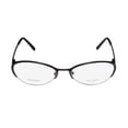thumbnail image 3 of NEW VERA WANG LUXE EPIPHANY II WOMENS/LADIES CAT EYE HALF-RIM TITANIUM BLACK ITALIAN TITANIUM CAT EYE CRYSTALS FRAME DEMO LENSES 52-17-140 SPRING HINGES EYEGLASSES/EYE GLASSES, 3 of 9