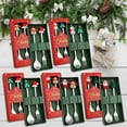 thumbnail image 4 of F 2-Piece Christmas Dessert Fork And Spoon Set, 15.5Cm Plastic Utensils With Gift Box, Holiday Party Cutlery For Kids Adults, 4 of 4