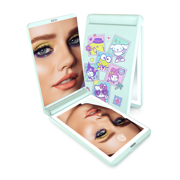 Impressions Vanity Hello Kitty and Friends Vacay Touchup 2.0 LED Compact Mirror with Magnification
