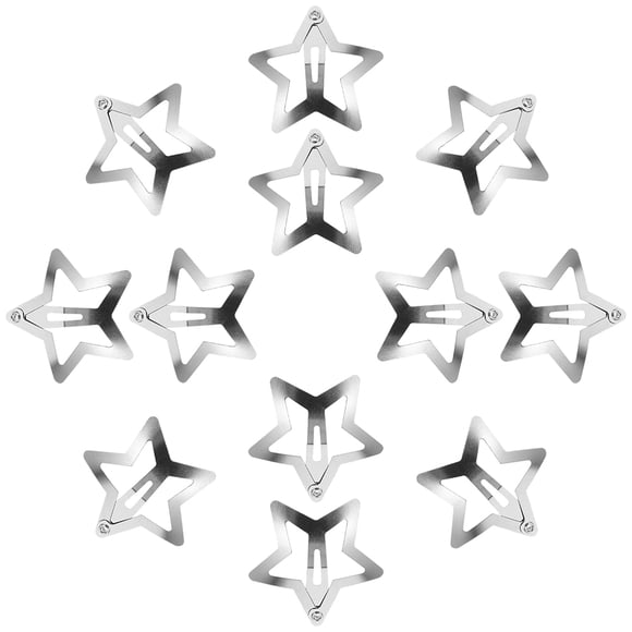 20pcs Star Hair Clips Bangs Clips Star Barrettes Snap Hair Clips Hair Styling Barrettes