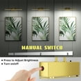 thumbnail image 3 of Cshidworld 16” 3000K/4000K/6500K LED Dimmable Gold Wireless Picture Light, 3 of 7