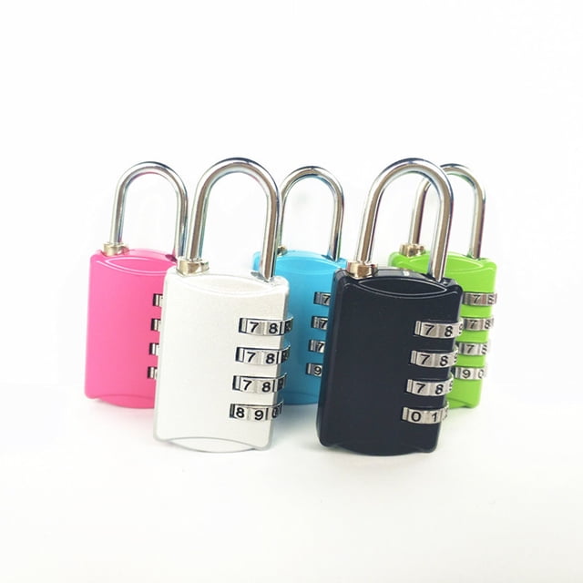 Candado De Combinación De 4 Dígitos Candado Con Contraseña Cerradura Codificada Aleación De Zinc Mantenga El Candado De Combinación De Seguridad Para Maletas ArchivadoresAzul