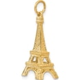 thumbnail image 6 of 14K Yellow Gold 3D Eiffel Tower Charm (30 X 11) Made In United States a1175, 6 of 6