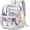 Grey, variant on Clear Mesh Backpack for Stadium Events Approved 12×12×6, Thick TPU Mini Clear Bag with Front Pocket for Concert Sport Events Work Travel,Purple
