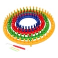 thumbnail image 3 of KLKCMS Round Knitting Looms Set Portable Sturdy Lightweight 4 Size Knitting Machine, 3 of 9