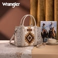 thumbnail image 7 of Montana West Wrangler Aztec Tote Bag for Women Western Shoulder Purse Stylish Top Handle Handbag, Beige, 7 of 7