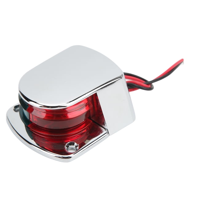 Luz de navegación para barco, luz de proa LED, lente roja y verde, IP67, resistente al agua, visibilidad de 1 milla para yates, veleros y barcos a motor.