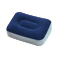 thumbnail image 4 of Rongfmy Inflatable Foot Pillow Cushion Flocked Foot Stool for Train Airplane Camping Blue Gray, 4 of 9
