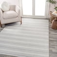 thumbnail image 4 of JONATHAN Y WASHABLE 4 x 6 Area Rug, Fawning Two-Tone Striped - Cream/Light Gray, WSH304B-4, 4 of 9