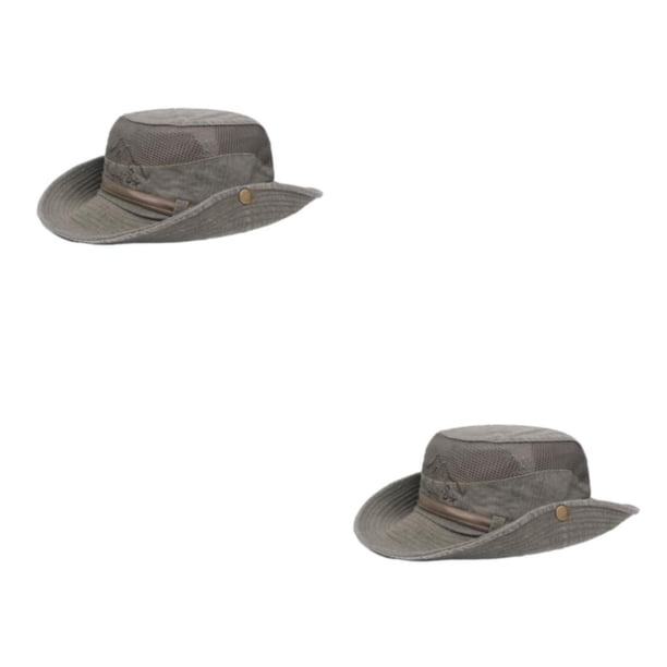 Sonducket Sombrero de pescador para mujer Gorra de ala ancha ajustable Sombreros de cubo de diseño simple Type1 NO1