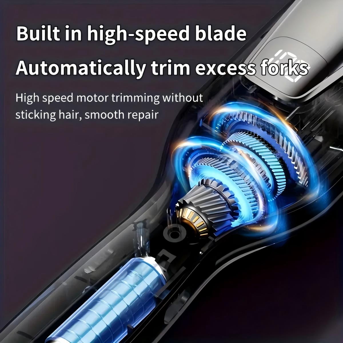 2 In1 Women Hair Split Ends Trimmer Cordless Split End Remover Automatic Split End Trimmer With Blue Light Hair Care Split End Hair Trimmer For Dry Damaged Brittle