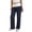 Navy, variant on Pants for Women - Fashion Color Block Low Waist Sports Yoga Flare Casual Pants - Trendy Athletic Women's Pants,Black L