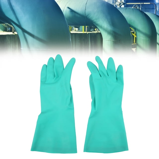 Limpieza de 1 par de Guantes de Goma de Nitrilo Protección de Manos para el Laboratorio de Limpieza del Hogar Agricultura