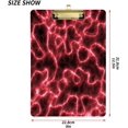 thumbnail image 2 of FMSHPON Red Lightning Clipboard Hardboard Wood Nursing Clip Board and Pull for Standard A4 Letter 13x9 inches, 2 of 7