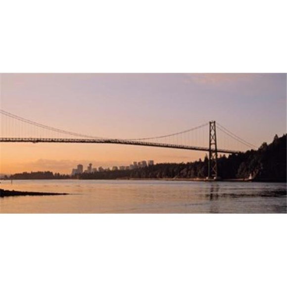 Vancouver Lions Gate Bridge Poster Print by , 25 x 12