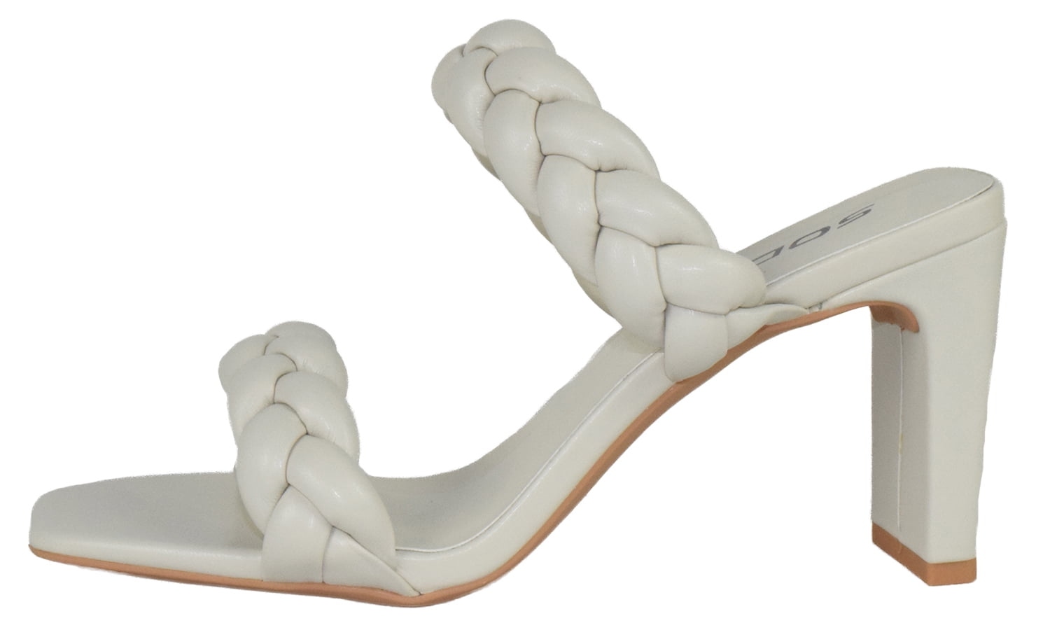 Off-White open-toe leather mules - Black