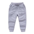 thumbnail image 2 of Wlynlyn Toddler Baby Boy Girl Infant Sweatpants Elastic Waisted Joggers Soft Comfy Cotton Pants with Pockets 12-18 Months, 2 of 3