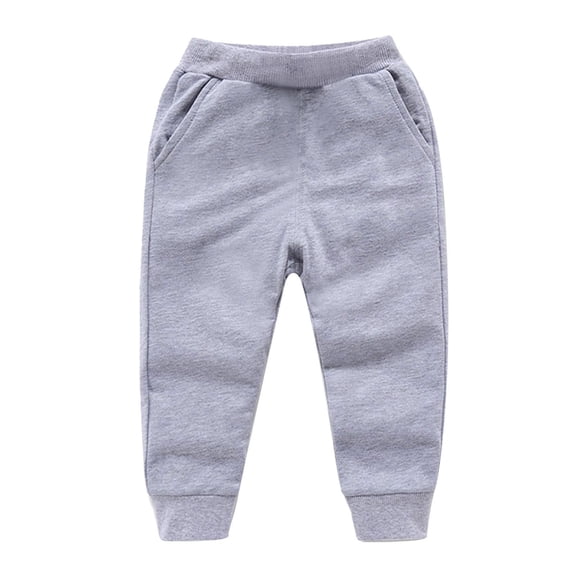 Zpanxa Kids Girls Basic Jogger Pants Solid Color Sweatpants Elastic Waist Casual Athletic Trousers Pants for Girls