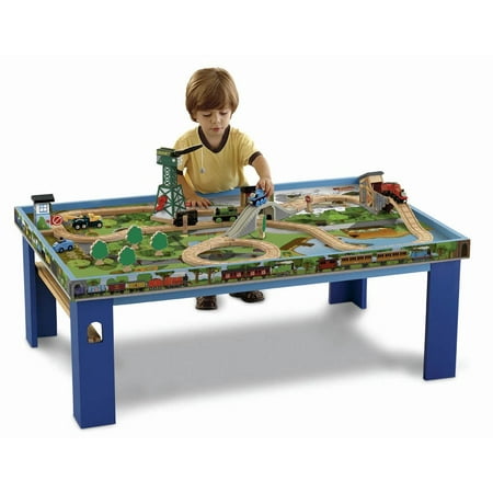 Fisher-Price Thomas the Train and Friends Wooden Railway Kids Play Table - Walmart.com