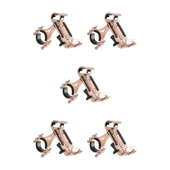 Wosthever Abrazadera para bicicleta, soporte para teléfono móvil, soporte para motocicleta, dorado, giratorio de 360 grados Type2 NO2 Wosthever CBP209790