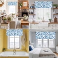 thumbnail image 5 of Blue Bubbles Valance Curtain Watercolor Gradient Bubble Summer Ocean Window Valances Rod Pocket Short Curtains Window Treatments for Kitchen Bedroom Bathroom Laundry 54" x 18", 5 of 9