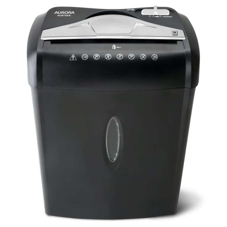 Aurora AU875XA 8-Sheet Crosscut Paper and Credit Card Shredder