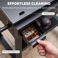 thumbnail image 3 of Feasto 28" Propane Gas Griddle with Cart, 2-Burner 30,000 BTU, 458 Sq. In. Outdoor Flat Top Grill for Camping Tailgating Backyard, 3 of 9