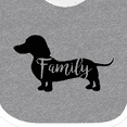 thumbnail image 4 of Inktastic Family Dog Short Haired Dachshund Boys or Girls Baby Bib, 4 of 4