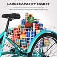 thumbnail image 3 of Lilypelle Adult Tricycle,7-Speed Adult Mountain Tricycle,24/26Inch Adults Trikes for Seniors,3 Wheeled Men's Women's Tricycle,Cruiser Bike with Cargo Basket, 3 of 12