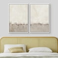 thumbnail image 5 of IDEA4WALL Framed Canvas Print Wall Art Set of 2 Watercolor Pastel Duotone Tan Landscape Abstract Modern Art Multicolor Contemporary Artwork for Bedroom, Office - 24"x36"x2 Panels White, 5 of 5