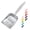 FLAT Aluminum Grey Handle, variant on Cat Litter Scoop, Aluminum Alloy Sifter, Kitty Metal Scooper, Deep Shovel, Long Handle, Poop Sifting, Kitten Pooper Lifter, Durable, Heavy Duty, for Litter Box