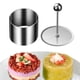 thumbnail image 1 of Anillo para comida de acero inoxidable, anillo para mousse de magdalenas, herramienta para hornear, minianillo para hornear para magdalenas, pudín, , pequeño Macarena Anillo de mousse de magdalenas, 1 of 8