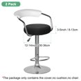 thumbnail image 3 of Uxcell 2-Pack Fundas Redondas para Taburetes de Bar, para Fundas de Asiento de Malla de Poliéster de 12-14 Pulgadas con Bandas Elásticas [Negro Estrella], 3 of 7