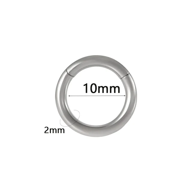 1PC Surgical Steel Septum Clicker Segment Hinged Ring Nose Eyebrow Lip Hoop Ear Cartilage Tragus Helix Ear Lobe Piercing Jewelry