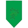 thumbnail image 1 of Candy Canes Rhinestone Bandana Emerald Green Large, 1 of 1