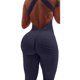 thumbnail image 1 of Traje de yoga para mujer Chándal Tiktok Scrunch Butt Criss Cross Yoga Fitness Gimnasio Entrenamiento Body de cintura alta Mameluco Deportes Levantamiento de glúteos Control de barriga 4 vías S, 1 of 4