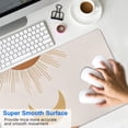 thumbnail image 4 of Long Mouse Pads for Desk,Brown Boho Sun, Moon and Plant Pattern Desk Mats on Top Of Desks, Desk Mouse Pad Extra Large with 3mm Non-Slip Base and Stitched Edge for Gaming,Office,Work,Home 31.5"x11.8", 4 of 6